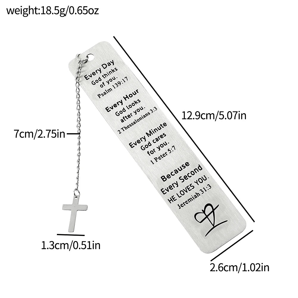 Personalized Stainless Steel Reading Bookmark