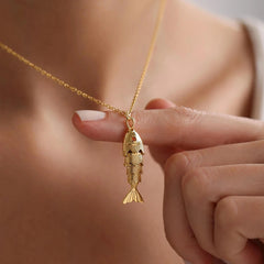 Fish Pendant Necklace for Women