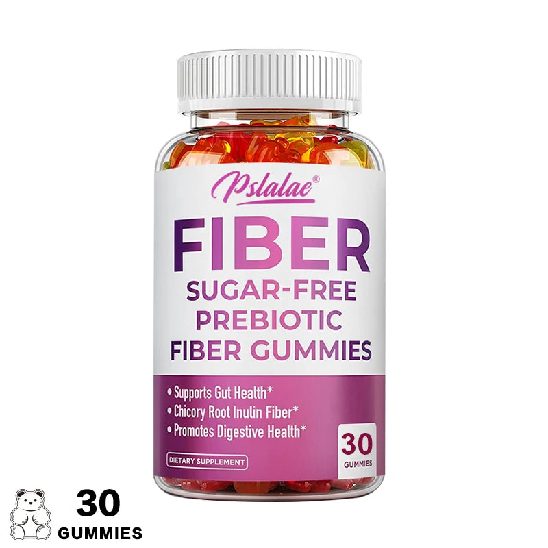 Prebiotic Sugar-Free Fiber Gummies - Supports Digestive Health, Promotes Overall Gut Health, and Regulates Stomach Function
