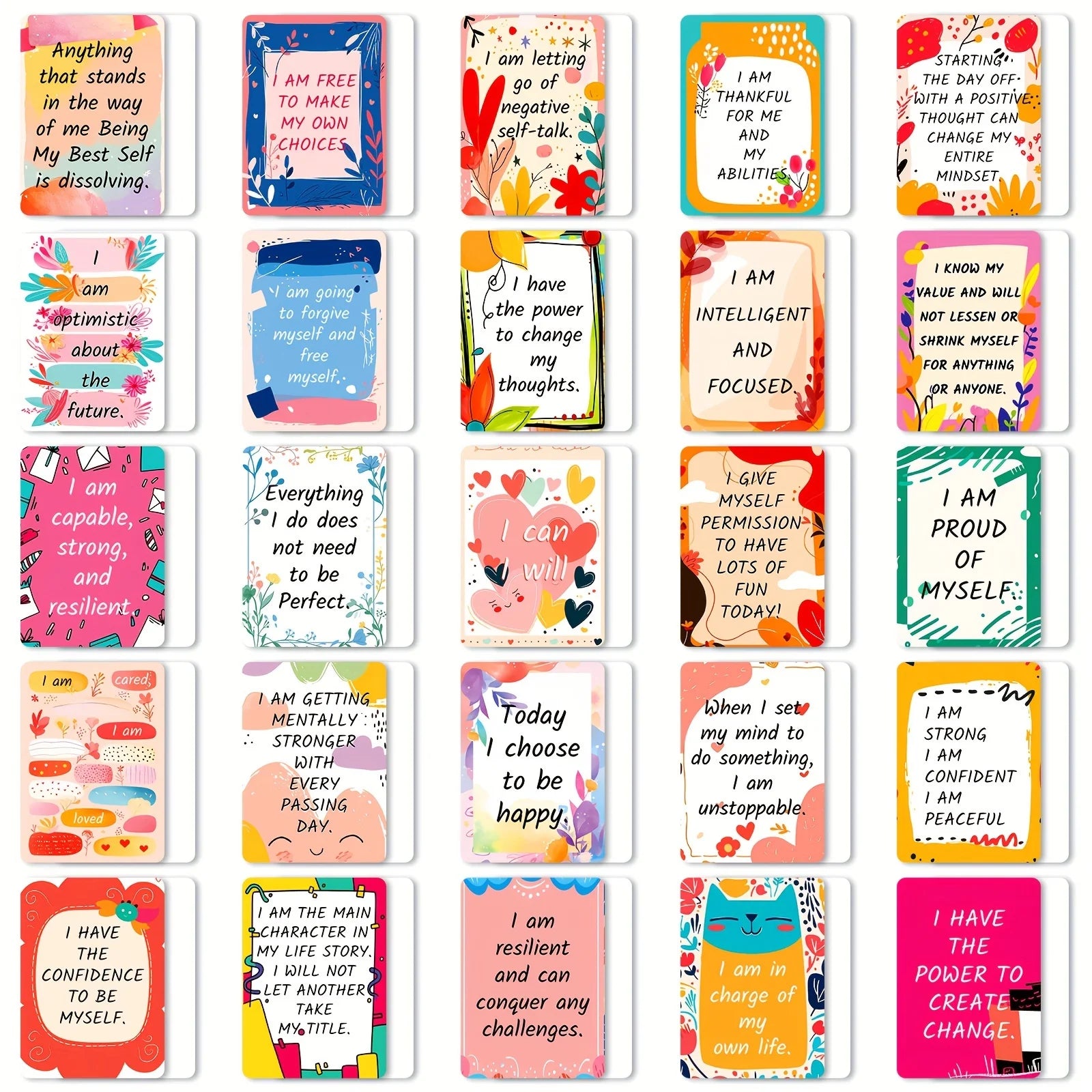 Motivational Affirmation Cards Positive Quotes