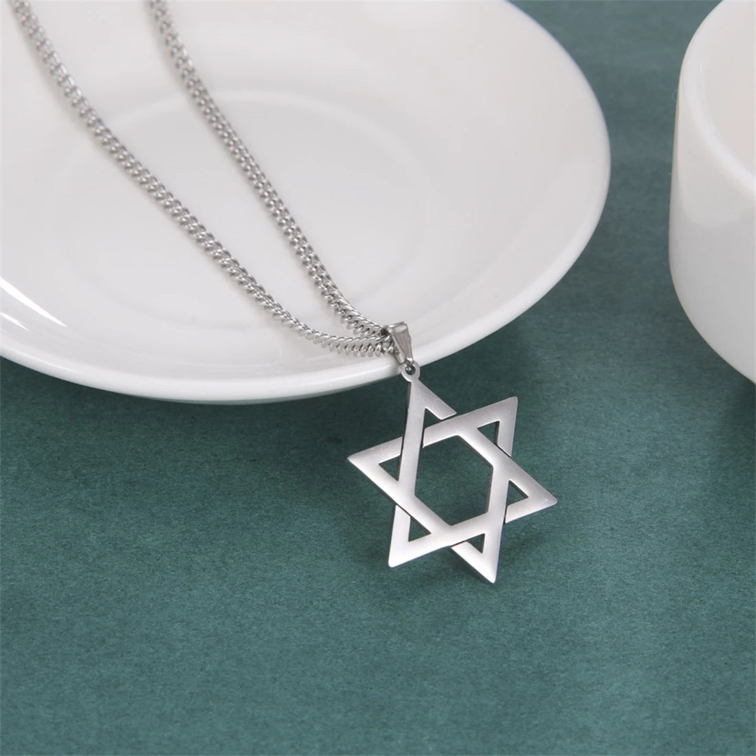 Star Of David Faith Pendant Necklace