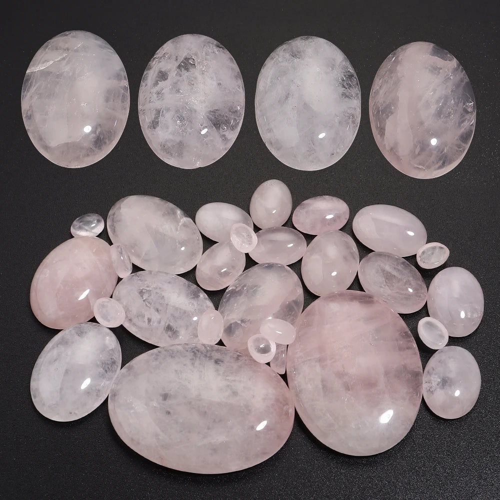 Natural Stone Oval Cabochon Beads