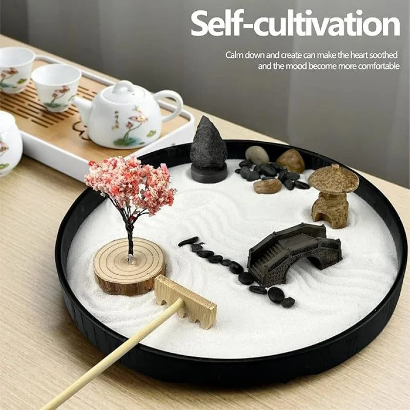 Zen Garden Stress Relief Desk Decor