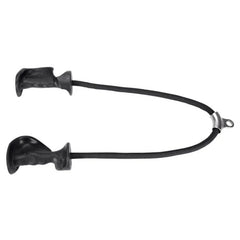 The Tricep Rope with Ergonomic Handles is a gym cable attachment designed for pulldown exercises, featuring sturdy handles for comfort and control—ideal for strengthening triceps, hands, and forearm muscles on cable machines.