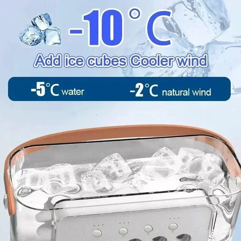 3-in-1 Portable Mini Air Cooler with LED Night Light and Humidifier