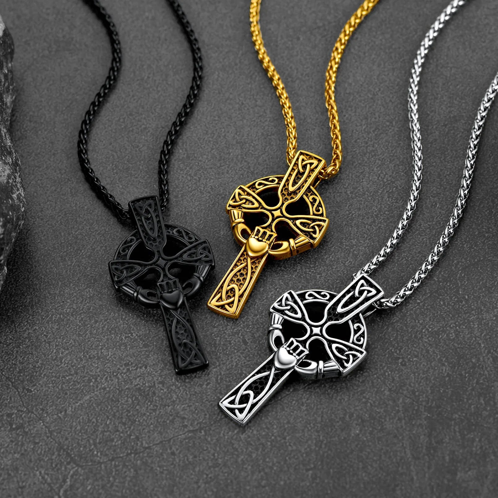Christian Cross Prayer Necklace Jewelry