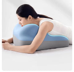 Lumbar Support Cushion Office Chair Pillow Backrest Cushion for Long Sitting Dorm Bed Back Pain Relief Breathable Mesh Fabric
