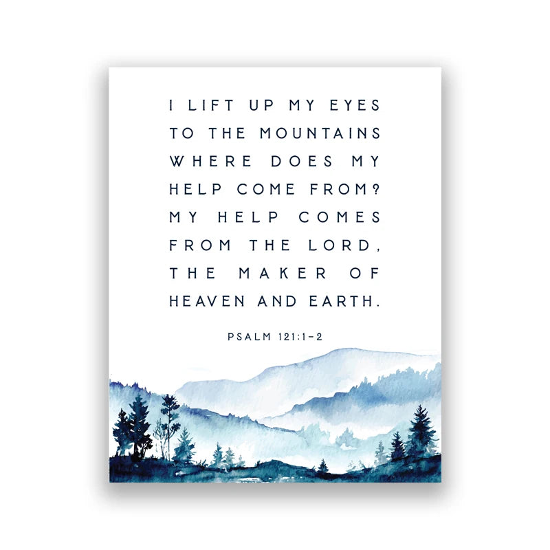 Psalm 91 Bible Verse Canvas Wall Art