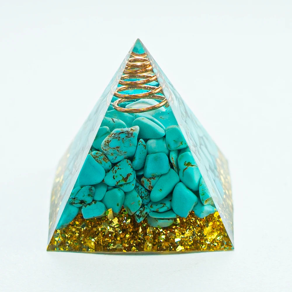 Crystal Energy Pyramid Chakra Decor