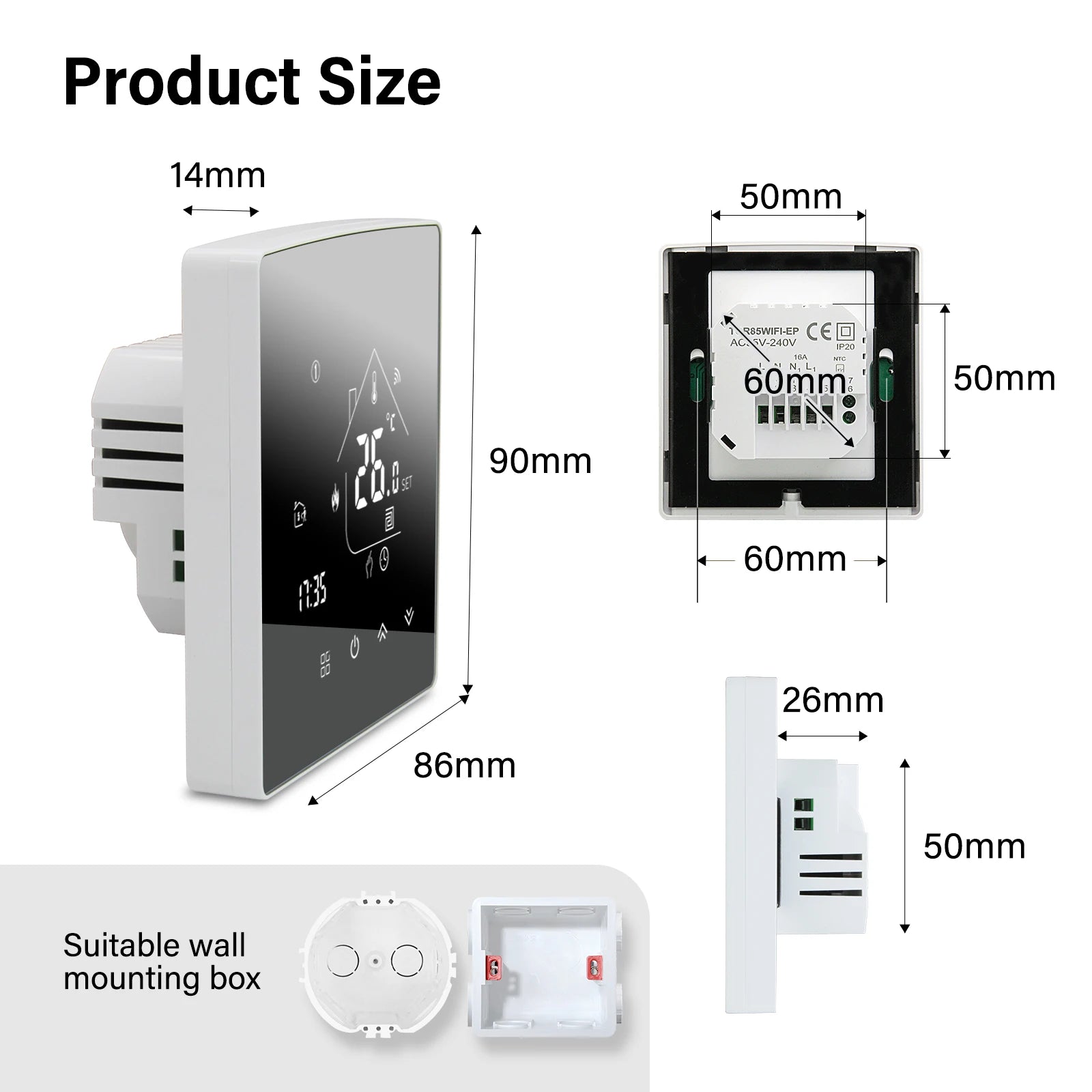 WiFi Smart Water Heating Thermostat