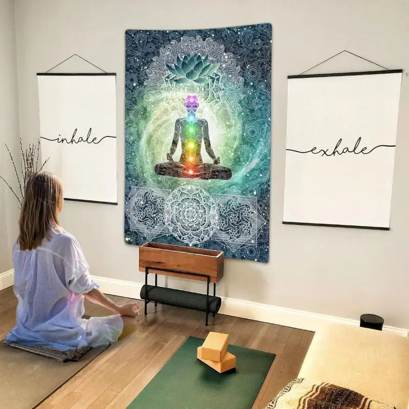 Chakra Lotus Spiritual Wall Tapestry