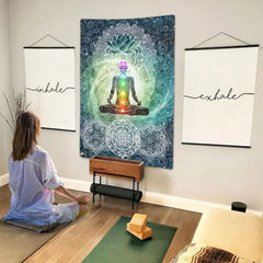 Chakra Lotus Spiritual Wall Tapestry