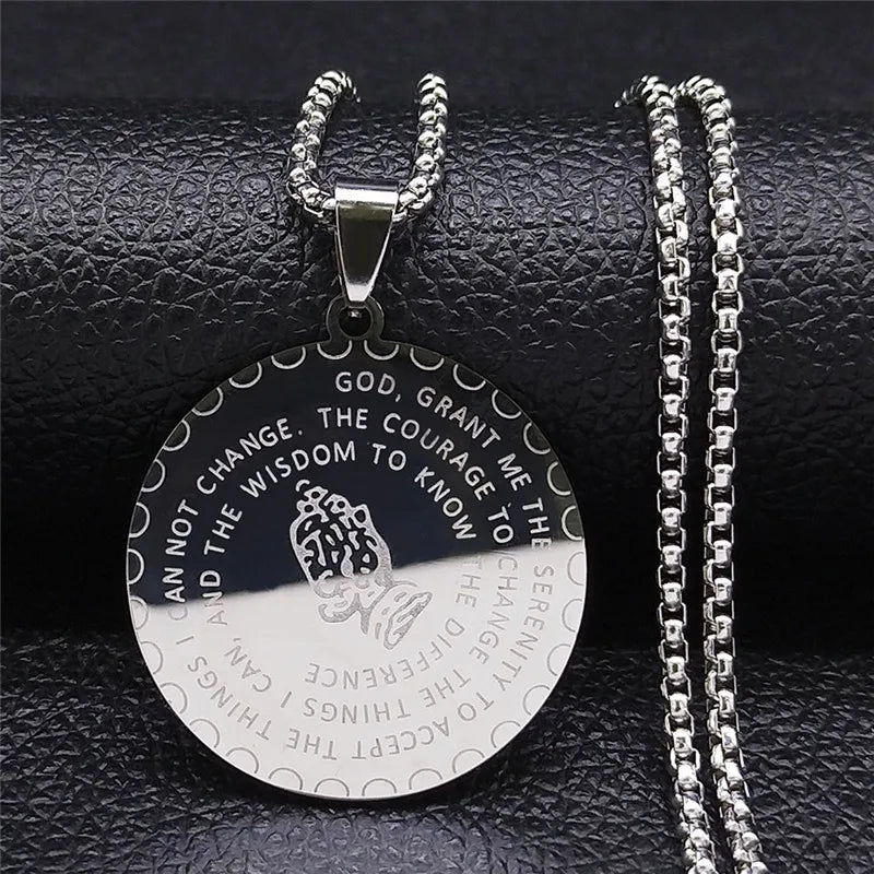 Christian Bible Cross Pendant Necklace