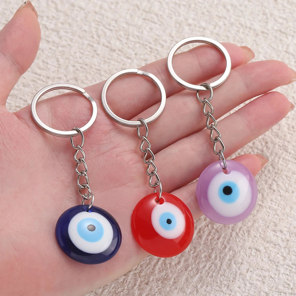 Lucky Eye Glass Protection Keychain Charm
