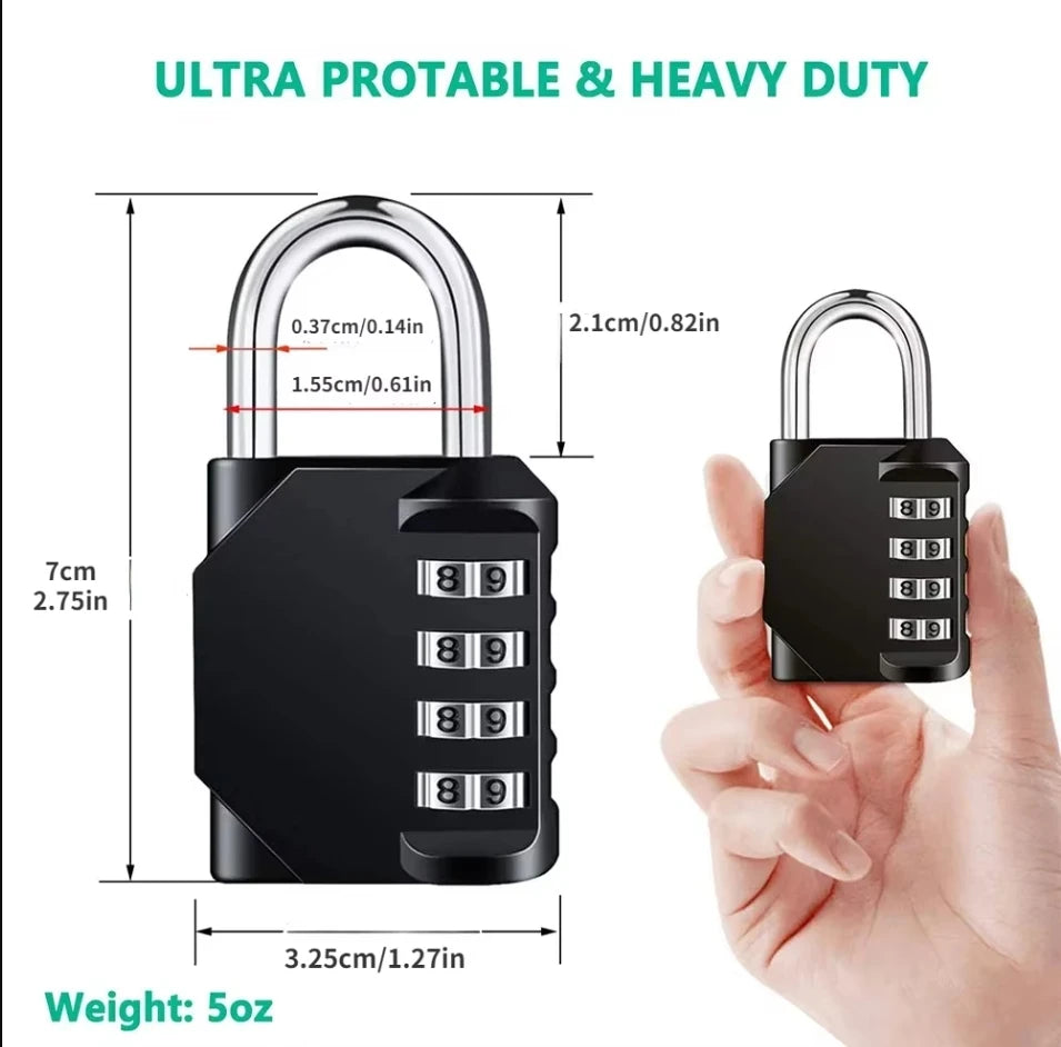 4 Digit Combination Padlock