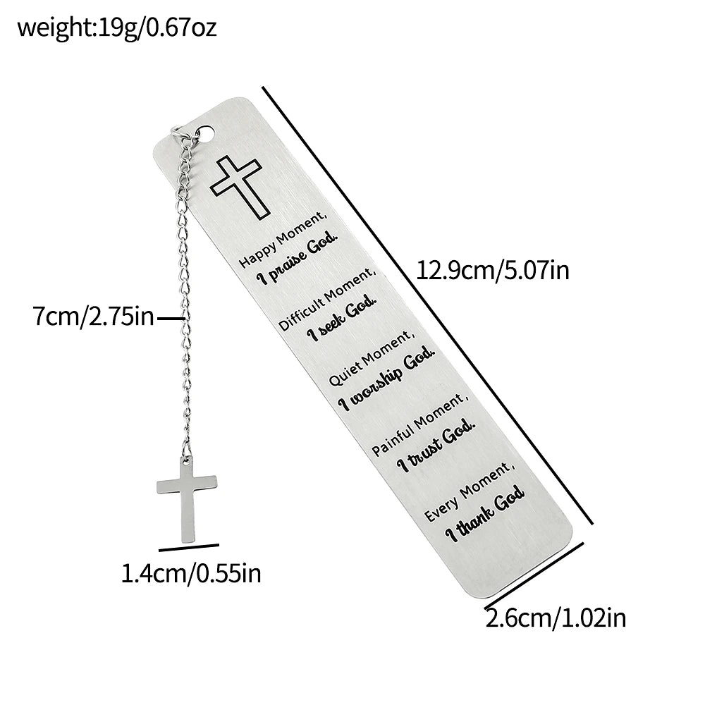 Personalized Stainless Steel Reading Bookmark