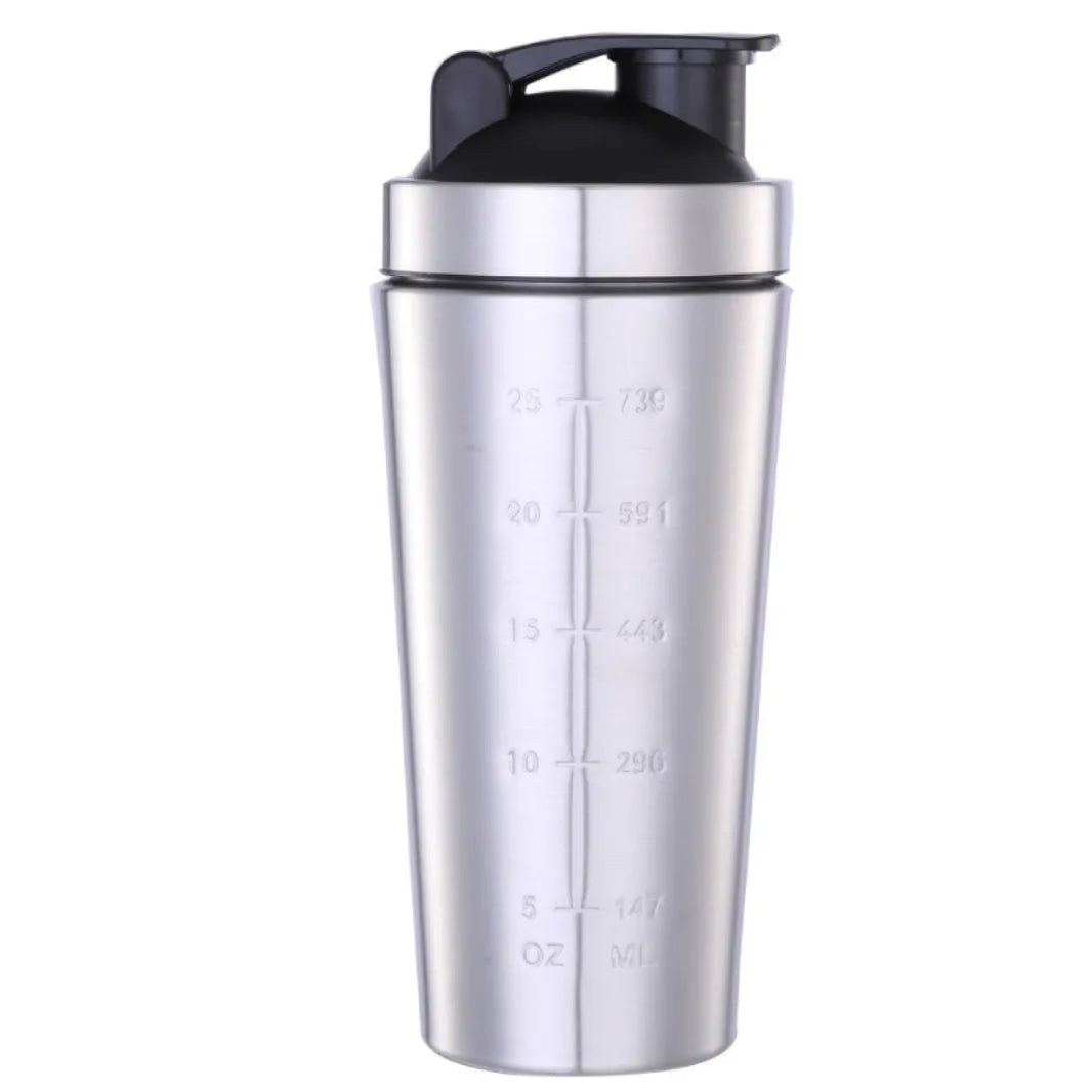 New Detachable Double Layer Stainless Steel Vacuum Whey Protein Powder Sports Shaker Water Bottle for Outdoor Use