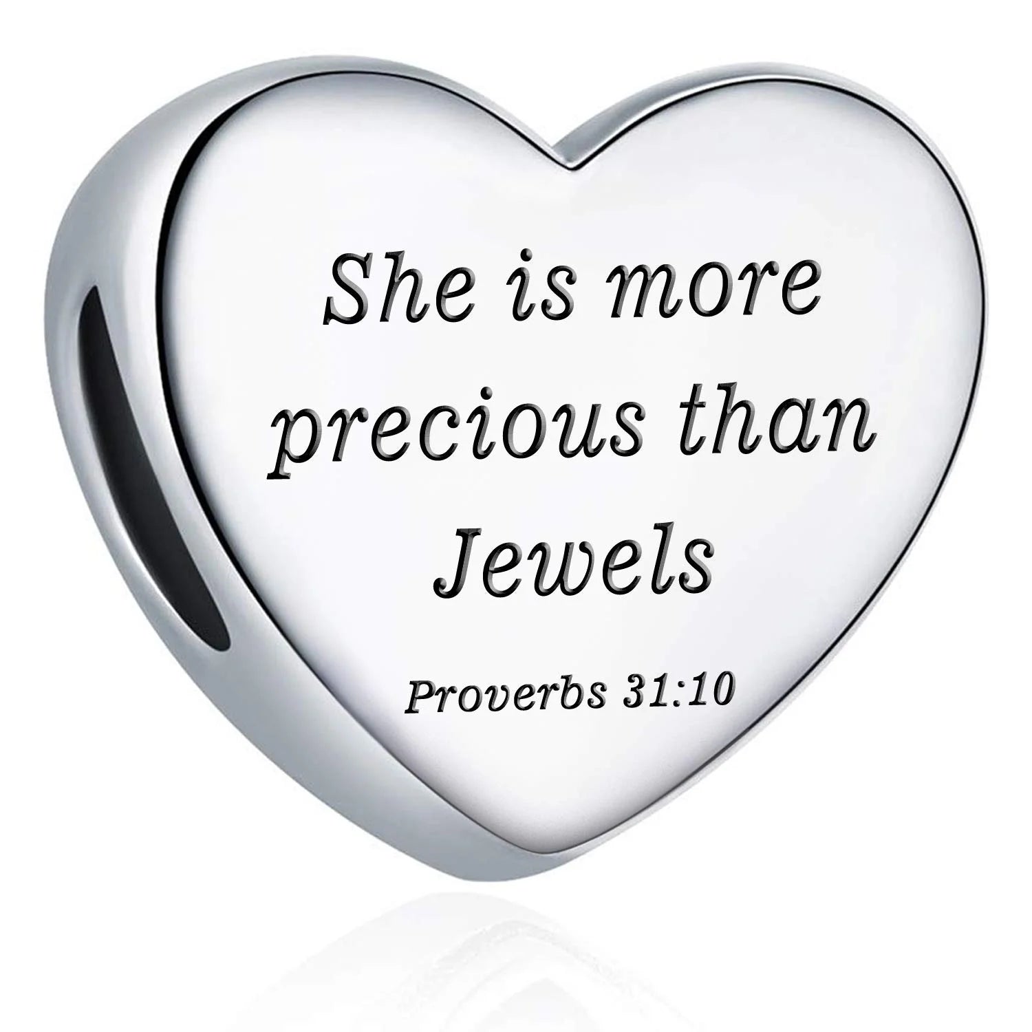 Sterling Silver Faith Charm Bead