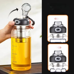 800/2500ml Large Glass Water Bottle with Lock Lid and Direct Drink Spout Reusable Sports Water Bottle for Gym Home Outdoor