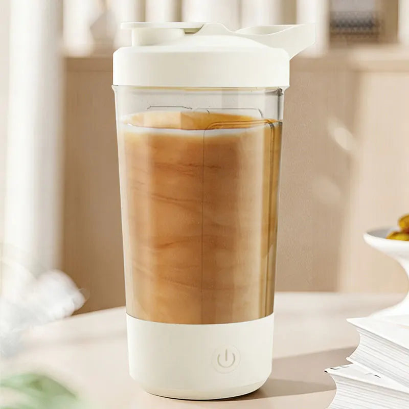 Electric Self Stirring Mug, Protein Powder Milkshake Shaker Bottle ,USB Charging Shaker Cup with Scale 15 Oz Water Cup, BPA Free