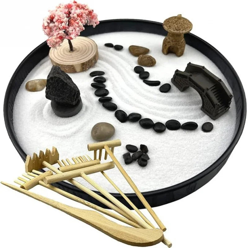 Zen Garden Stress Relief Desk Decor