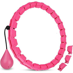 24-Sections Smart Sports Circle Adjustable Thin Waist Massager Fitness Gym Ring Fitness Equipment Waist Easy Weight Loss
