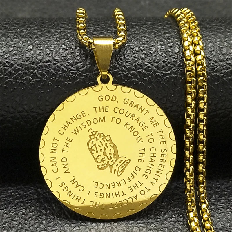 Christian Bible Cross Pendant Necklace