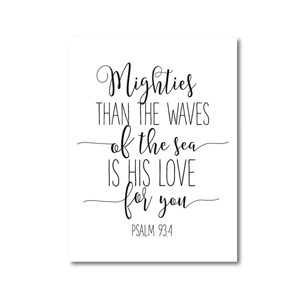 Psalm 91 Bible Verse Canvas Wall Art