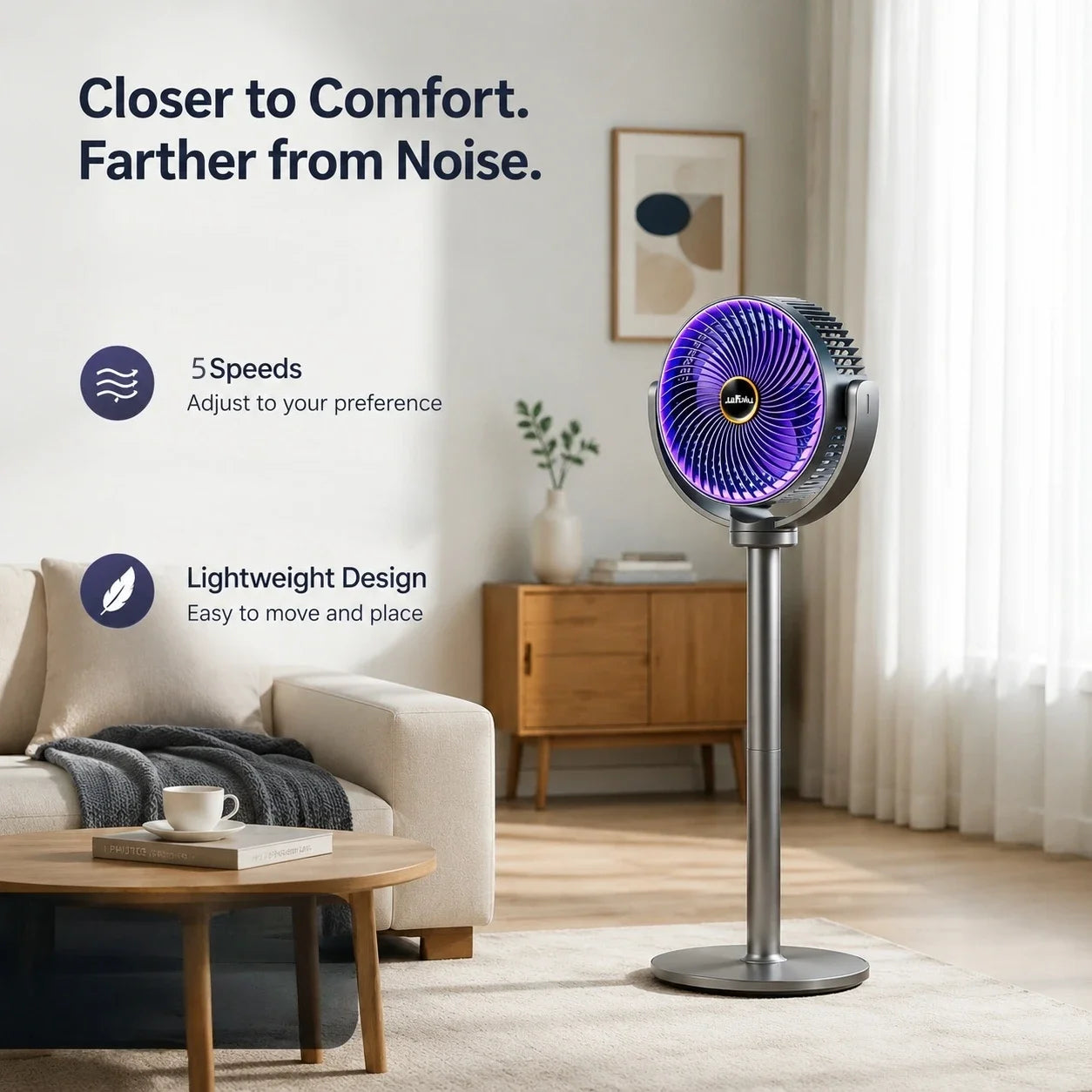 3-in-1 Portable Air Circulator Fan