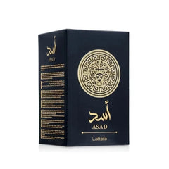 Perfumes Lattafa Black Edition Asad para unisex, eau de parfum en spray, 100 ml, aroma floral duradero, el mejor regalo.