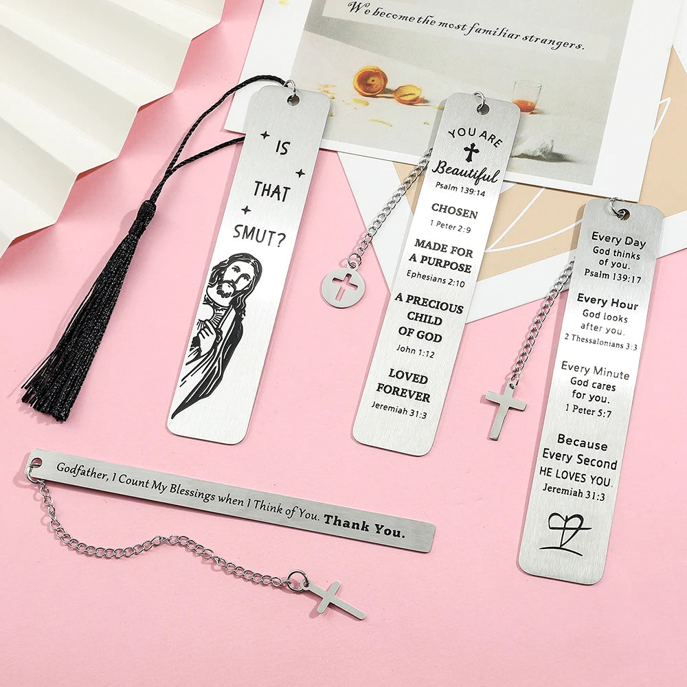 Personalized Stainless Steel Reading Bookmark