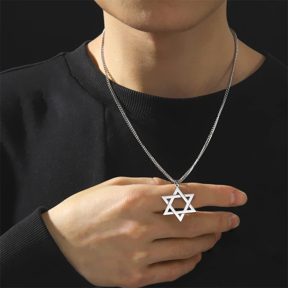 Star Of David Faith Pendant Necklace