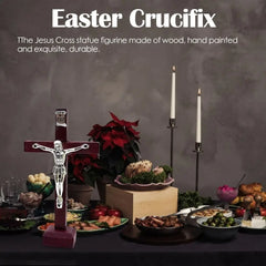 Wooden Jesus Cross Stand