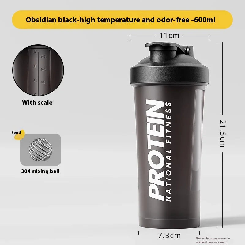 Gianxi Shaking Cup Fitness Sports Water Cup Protein Powder Shaking Cup Milk Shake Brewing Mixing Cup Male Female Cup