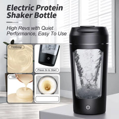 650ml USB Rechargeable Electric Protein Shaker Bottle