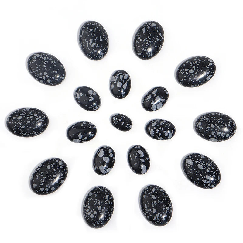 Natural Stone Oval Cabochon Beads