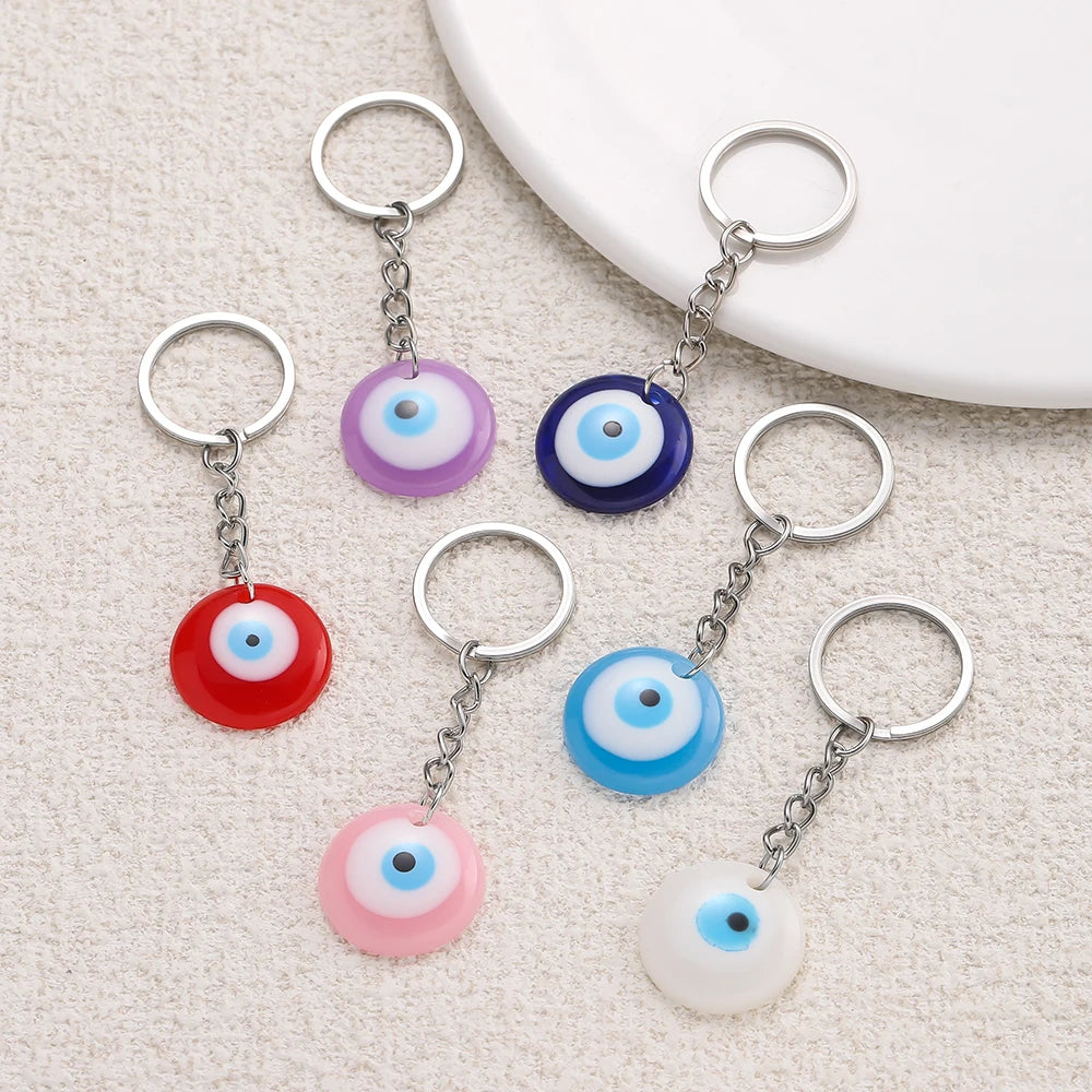 Lucky Eye Glass Protection Keychain Charm
