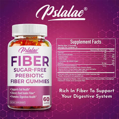 Prebiotic Sugar-Free Fiber Gummies - Supports Digestive Health, Promotes Overall Gut Health, and Regulates Stomach Function