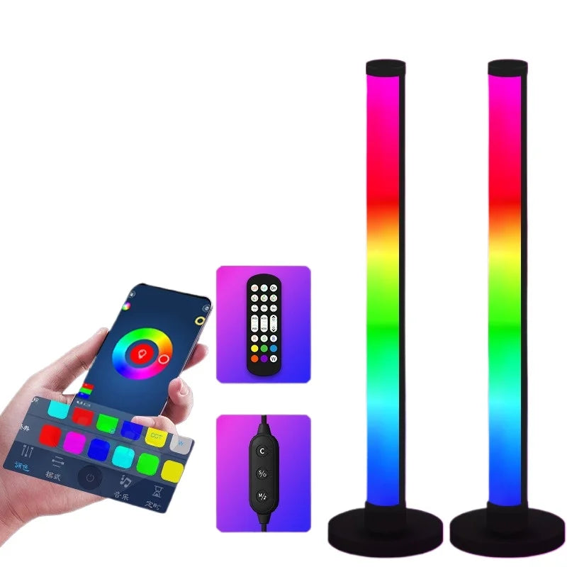 RGB LED Corner Floor Lamp