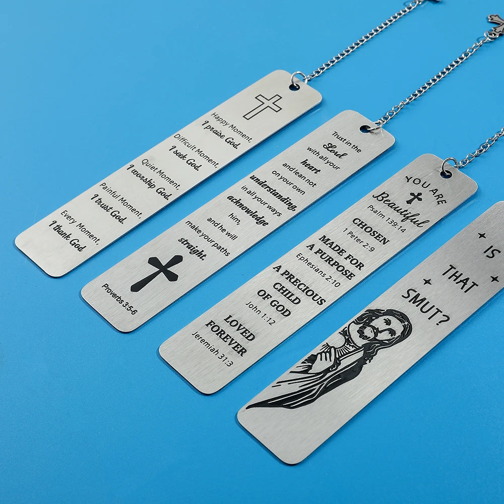 Personalized Stainless Steel Reading Bookmark