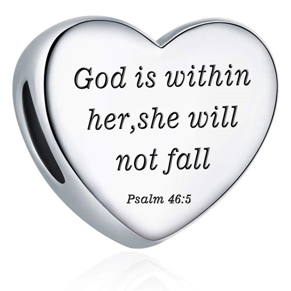 Sterling Silver Faith Charm Bead