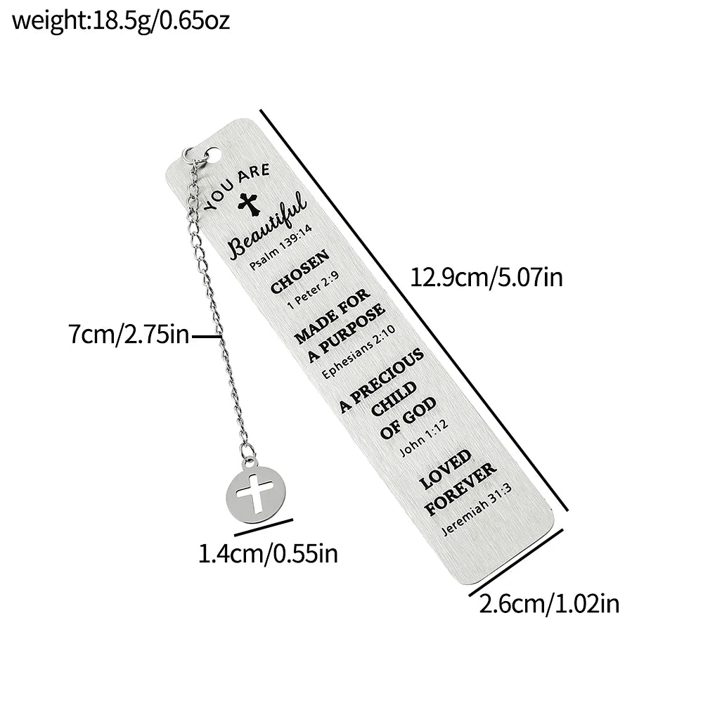 Personalized Stainless Steel Reading Bookmark