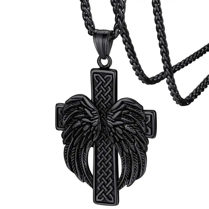 Christian Cross Prayer Necklace Jewelry