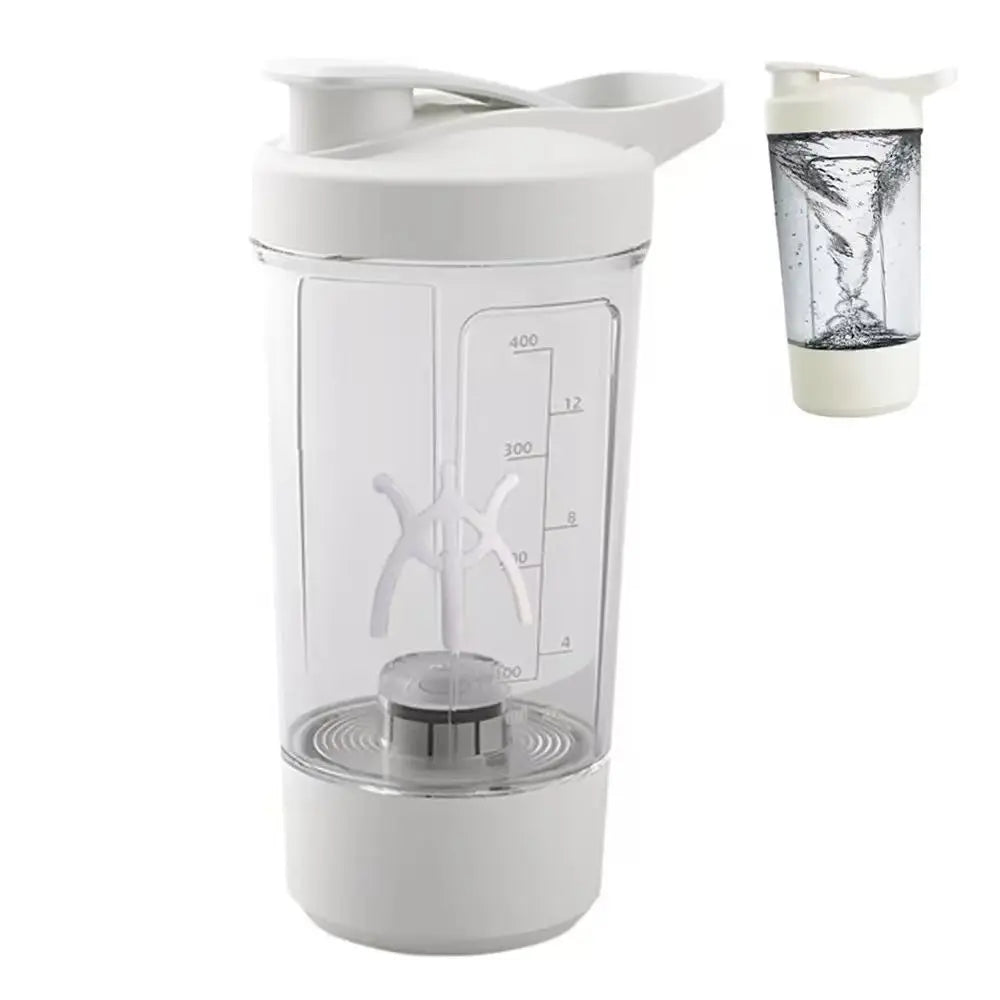 Electric Self Stirring Mug,Protein Powder Milkshake Shaker Bottle,USB Charging Shaker Cup with Scale 15 Oz Water Cup,BPA Free