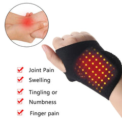 Self-Heating Magnetic Wrist Support Brace for Pain Relief