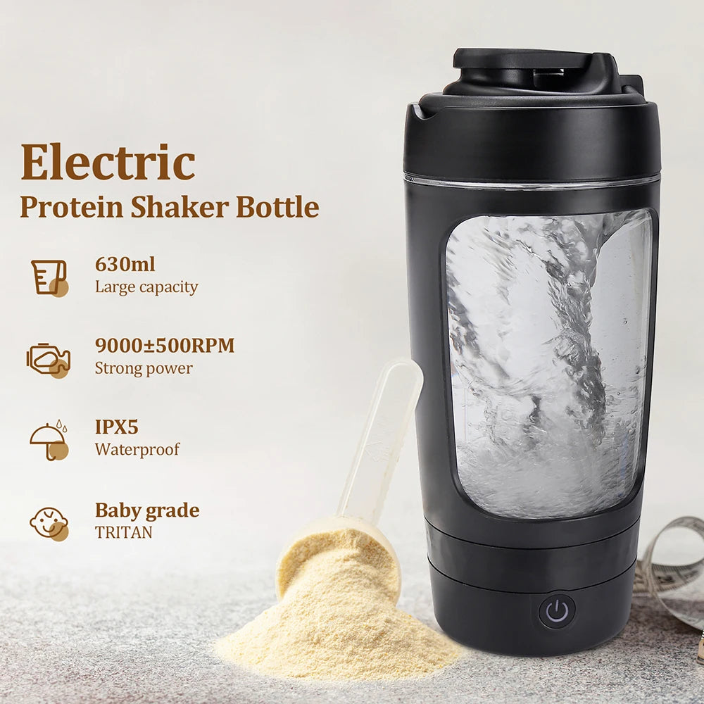 650ml Electric Protein Shaker Bottle and Portable Blender