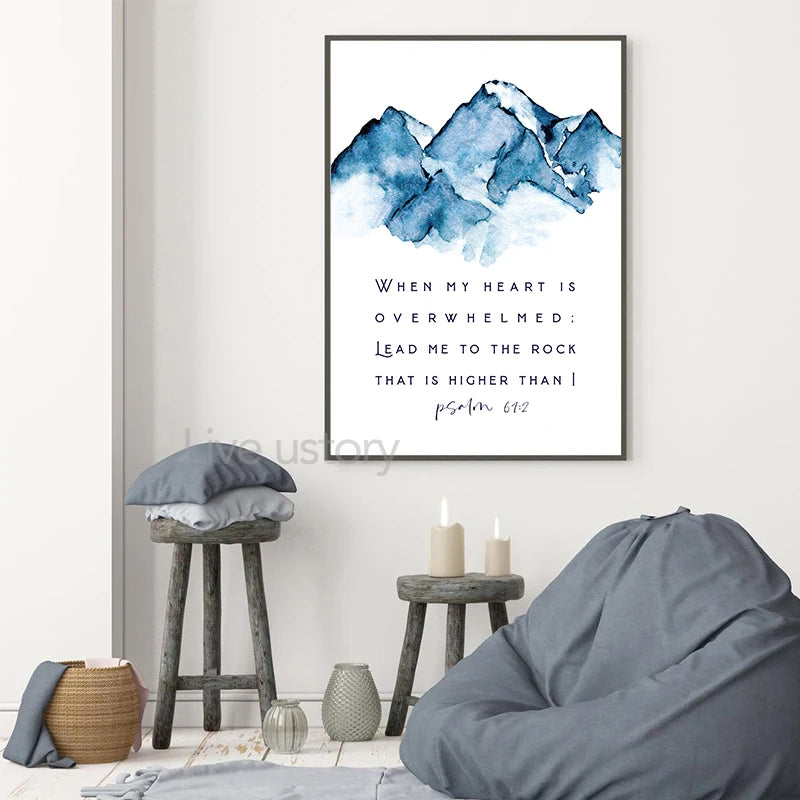 Psalm 91 Bible Verse Canvas Wall Art