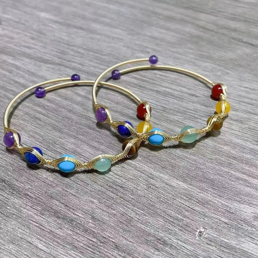 Adjustable Crystal Bead Energy Bracelet