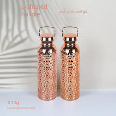 800ml Pure Copper Insulated Stainless Steel Water Bottle