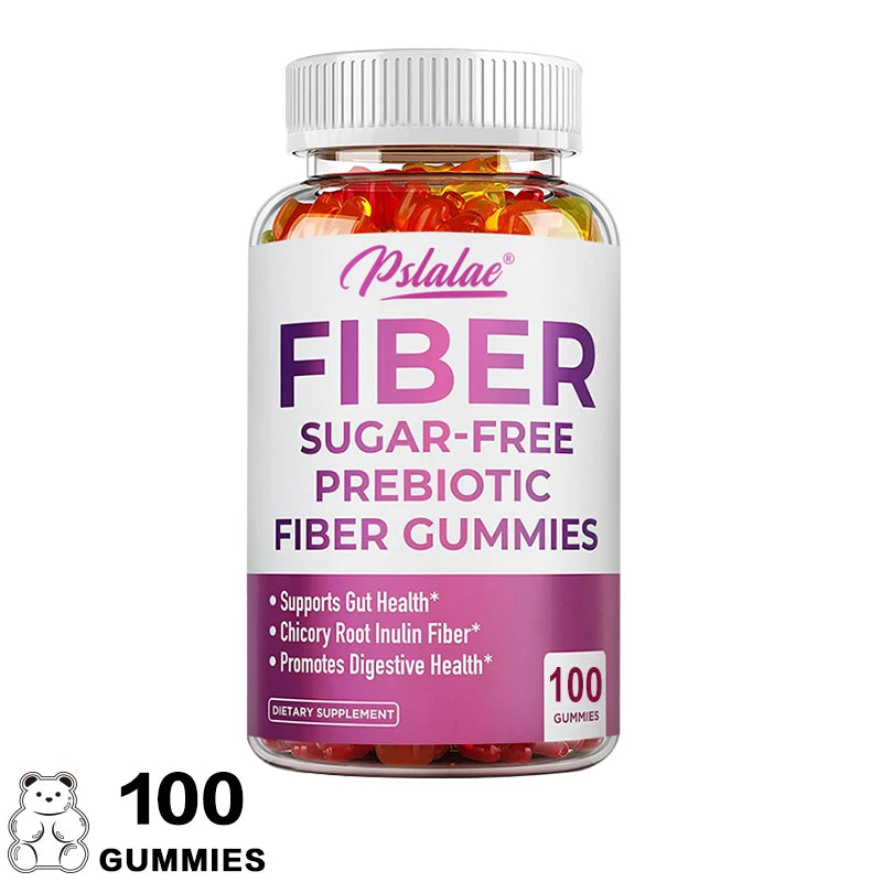 Prebiotic Sugar-Free Fiber Gummies - Supports Digestive Health, Promotes Overall Gut Health, and Regulates Stomach Function